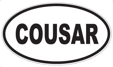 COUSAR - Oval Magnet