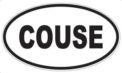 COUSE - Oval Sticker
