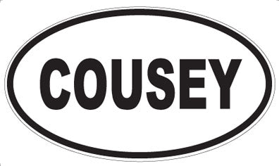 COUSEY - Oval Magnet