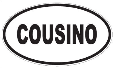 COUSINO - Oval Magnet