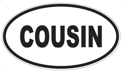 COUSIN - Oval Magnet