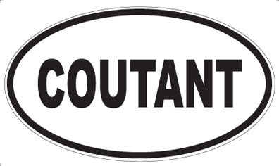 COUTANT - Oval Sticker