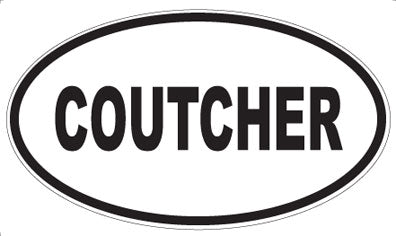 COUTCHER - Oval Sticker