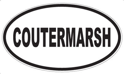COUTERMARSH - Oval Sticker