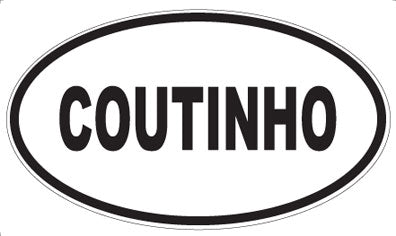 COUTINHO - Oval Sticker
