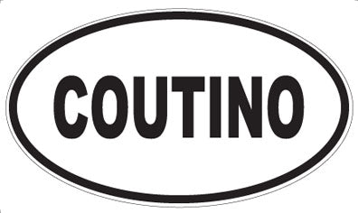 COUTINO - Oval Sticker