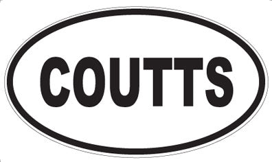 COUTTS - Oval Magnet