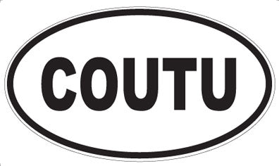 COUTU - Oval Sticker