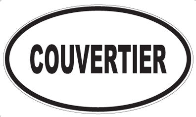 COUVERTIER - Oval Sticker
