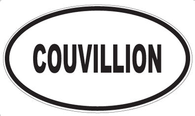COUVILLION - Oval Magnet