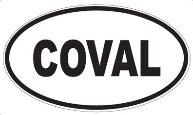 COVAL - Oval Sticker