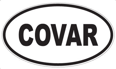 COVAR - Oval Sticker