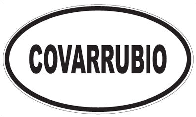 COVARRUBIO - Oval Sticker