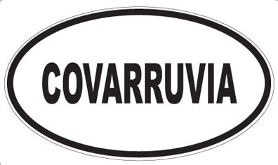COVARRUVIA - Oval Sticker