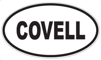 COVELL - Oval Sticker