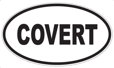 COVERT - Oval Magnet