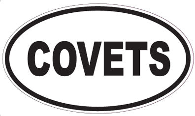 COVETS - Oval Sticker
