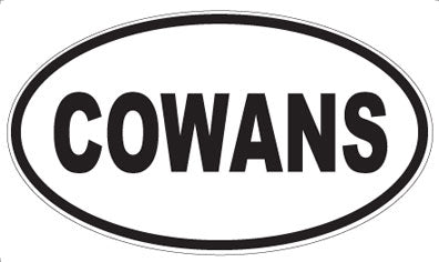 COWANS - Oval Magnet