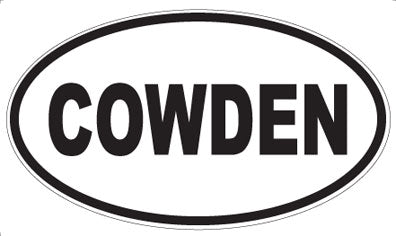 COWDEN - Oval Magnet