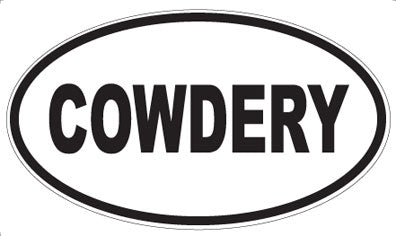 COWDERY - Oval Magnet