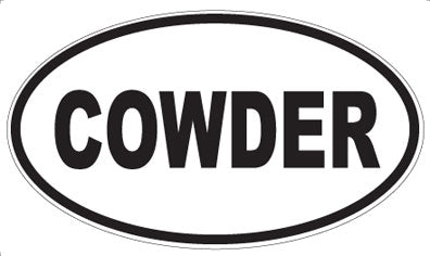 COWDER - Oval Magnet