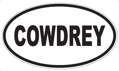 COWDREY - Oval Magnet