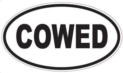 COWED - Oval Sticker