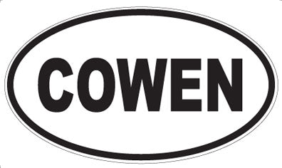 COWEN - Oval Magnet