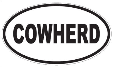 COWHERD - Oval Magnet