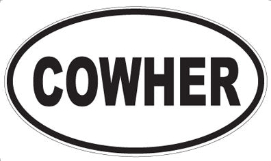 COWHER - Oval Magnet