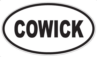 COWICK - Oval Sticker