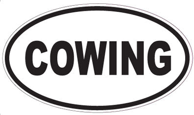 COWING - Oval Sticker