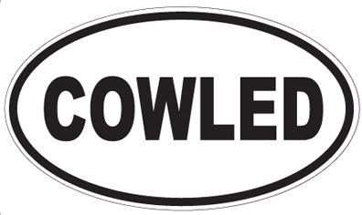 COWLED - Oval Sticker