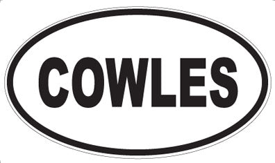 COWLES - Oval Sticker