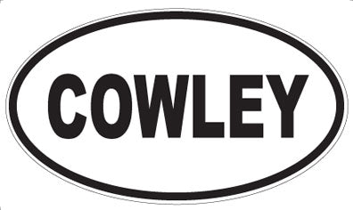 COWLEY - Oval Magnet