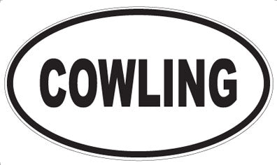 COWLING - Oval Sticker
