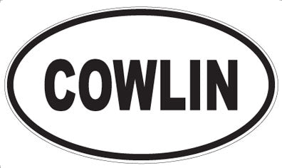 COWLIN - Oval Magnet
