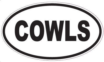 COWLS - Oval Sticker