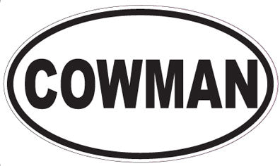 COWMAN - Oval Sticker