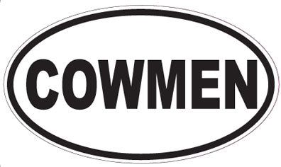 COWMEN - Oval Sticker