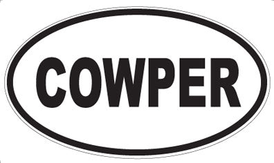 COWPER - Oval Magnet