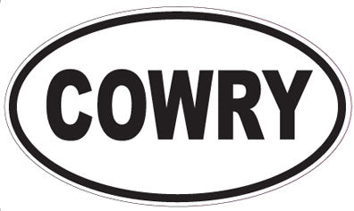 COWRY - Oval Sticker