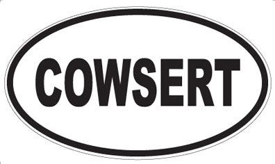 COWSERT - Oval Magnet