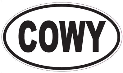 COWY - Oval Sticker