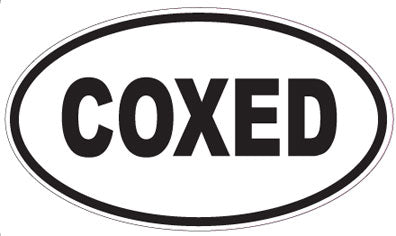 COXED - Oval Sticker