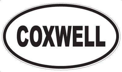 COXWELL - Oval Sticker