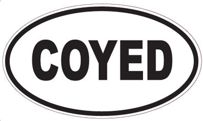 COYED - Oval Sticker