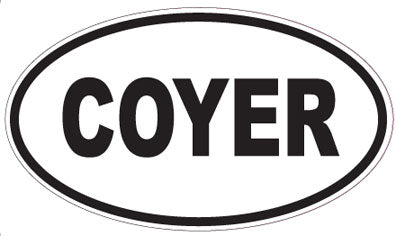 COYER - Oval Magnet