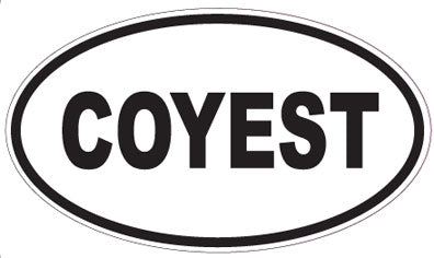 COYEST - Oval Sticker