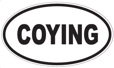 COYING - Oval Sticker